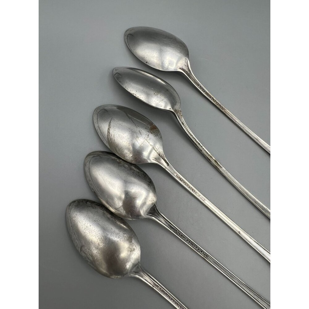 5 Lady Doris AI Silver Plate Ice Tea Spoons PRINCESS 7 in Arnold Palmer Mixer - Picture 12 of 16